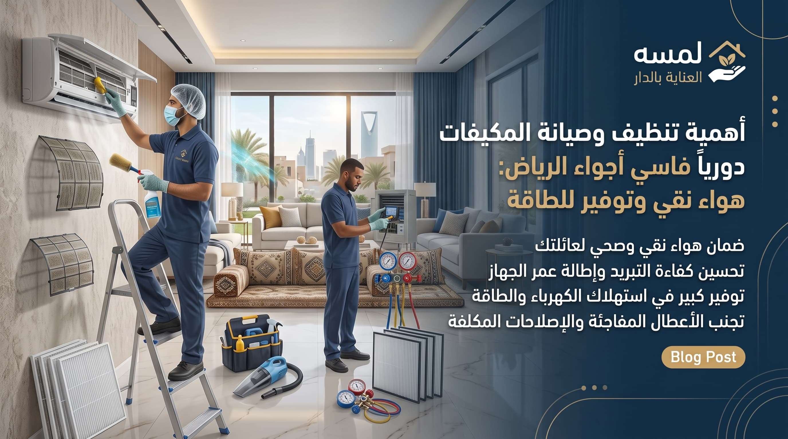 أفضل طرق تنظيف مكيفات بالرياض وصيانتها لتوفير الطاقة
